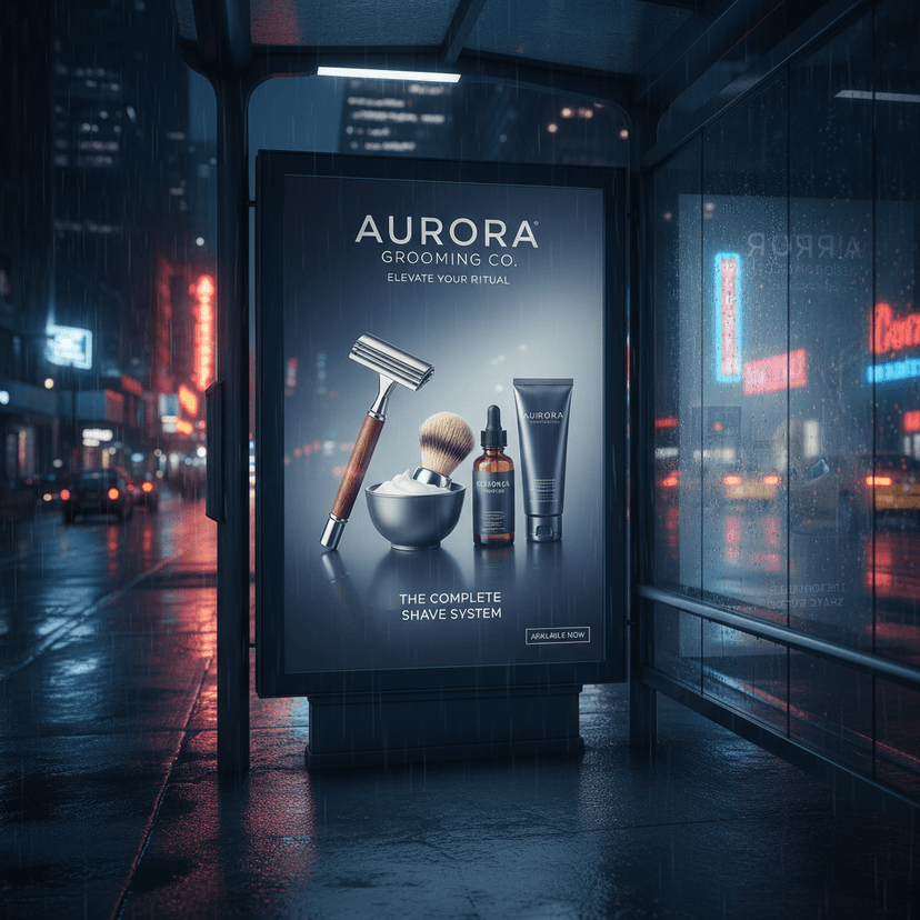 Monument sign mockup