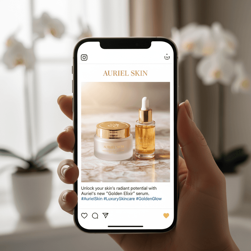 Social media mockup