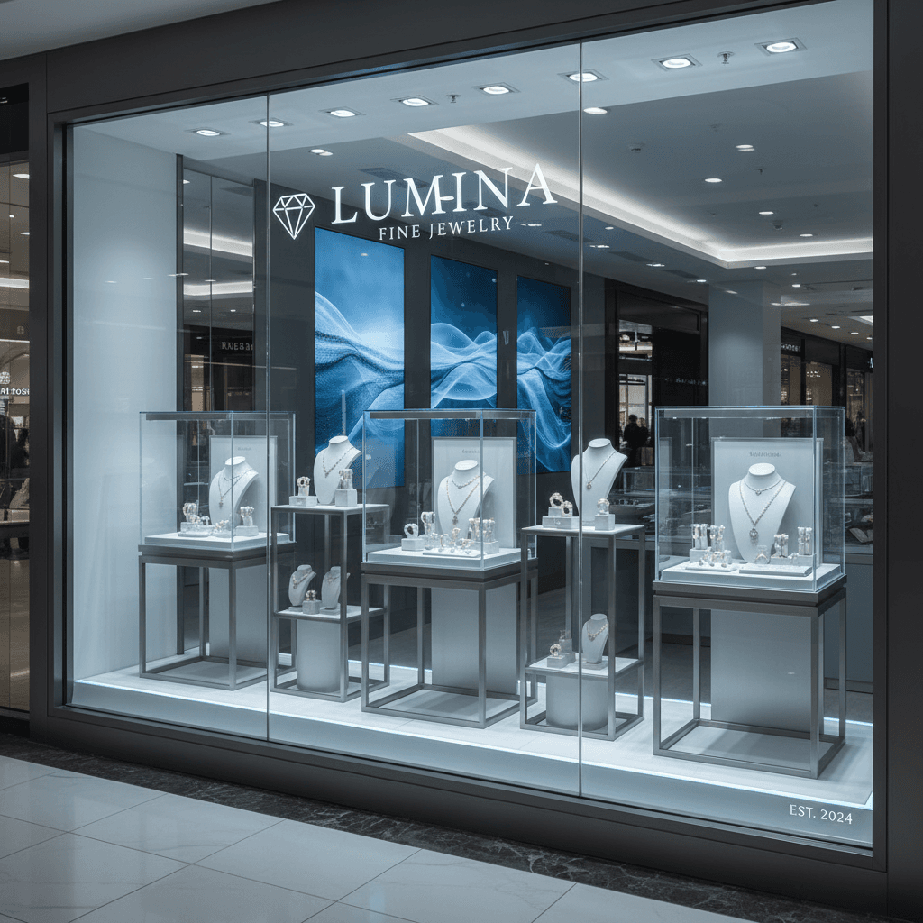Storefront signage mockup