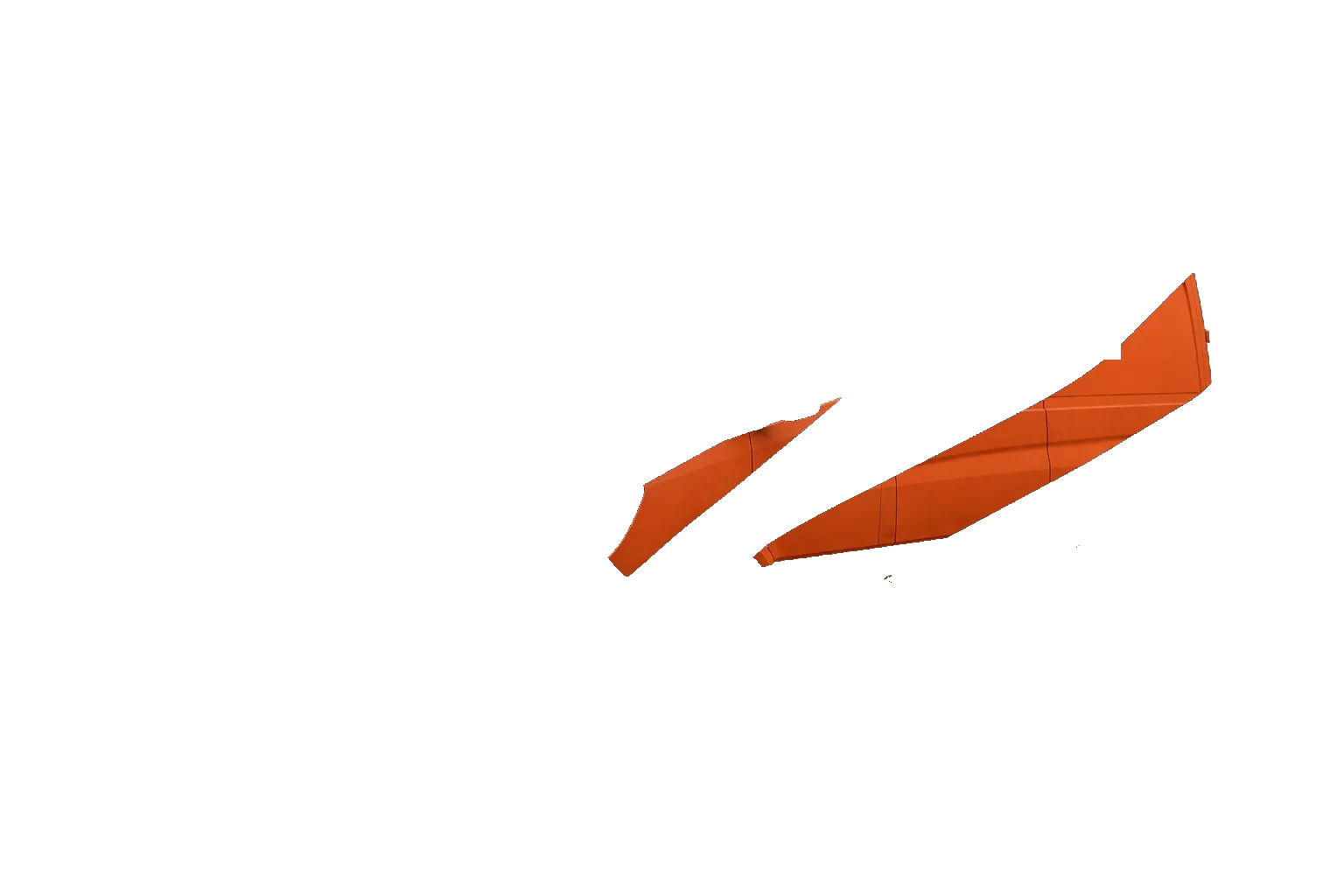 Orange diagonal sweep
