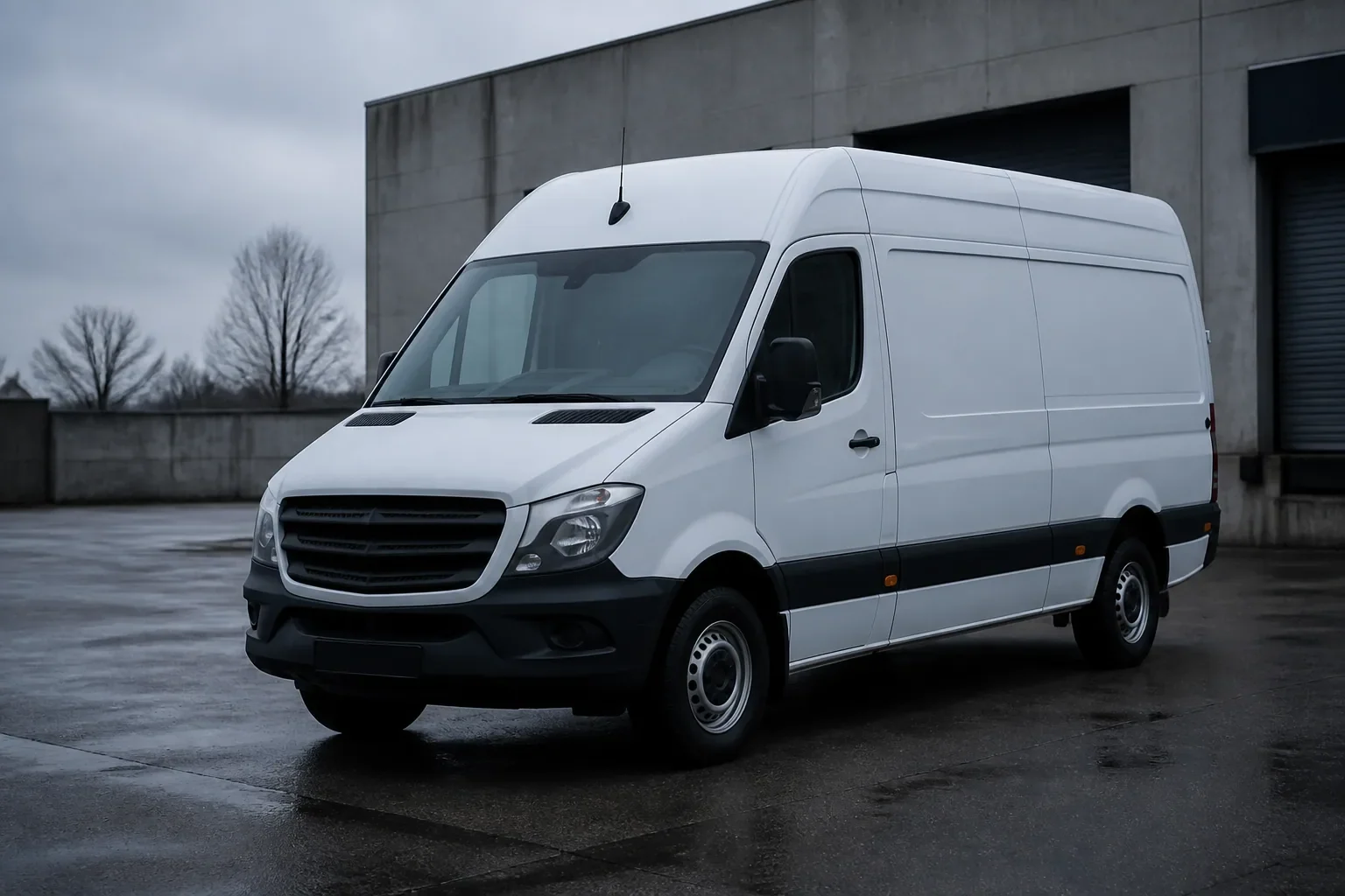 The bare van